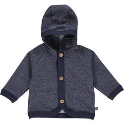 Fred's World by Green Cotton Jungen Denim Hoodie Baby Hooded Sweatshirt, Denim Navy, 80 EU von Fred's World by Green Cotton