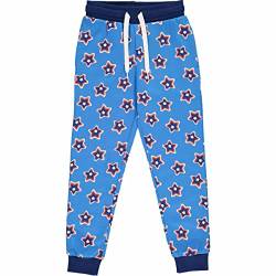 Fred's World by Green Cotton Jungen Star Sweat Casual Pants, Happy Blue/Deep Blue/Energy Blue/Mandarin, 104 EU von Fred's World by Green Cotton