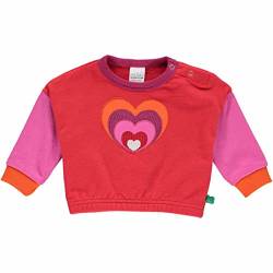 Fred's World by Green Cotton Mädchen Heart Sweatshirt Baby Pullover Sweater, Lollipop, 62 EU von Fred's World by Green Cotton