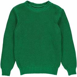 Fred's World by Green Cotton Mädchen Knit Chunky Pullover Sweater, Earth Green, 116 EU von Fred's World by Green Cotton