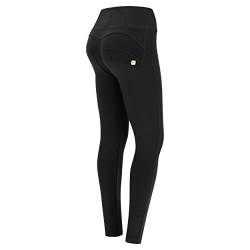 FREDDY - Push Up WR.up® Hohe Taille Superskinny aus Baumwolle, Schwarz , L von Freddy