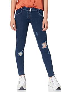 Freddy Damen Wrup1rc008 Hose, Blau (Jeans Scuro/Cuciture Bianche J0W), 34 (Herstellergröße: X-Small) von Freddy