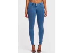 Jeggings FREDDY "WRUP2RC002ORG" Gr. S (36), N-Gr, blau (light, blue, denim) Damen Hosen Stoffhosen von Freddy