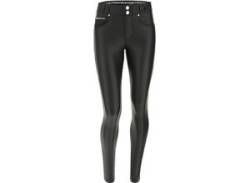 Leggings FREDDY "NOW SKINNY" Gr. L (40), N-Gr, schwarz (black) Damen Hosen Kunstlederhosen von Freddy