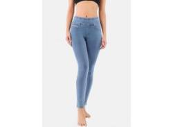 Shapingleggings FREDDY "NOW SKINNY YOGA" Gr. M, N-Gr, blau (light blue) Damen Hosen Yogahosen von Freddy