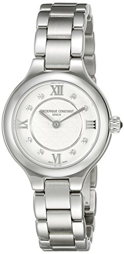 FREDERIQUE CONSTANT Damen Datum Norm Quarz Uhr mit Edelstahl Armband FC-200WHD1ER36B von Frederique Constant