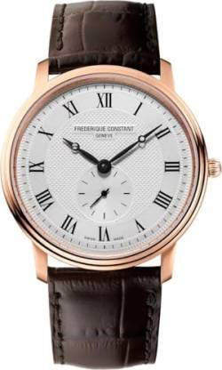 Frederique Constant Damen Analog Quarz Uhr mit Leder Armband FC-235M4S4 von Frederique Constant