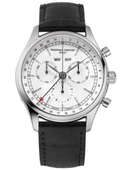 Frederique Constant Herren Analog Quarz Uhr mit Leder Armband FC-296SW5B6 von Frederique Constant