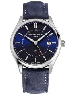 Frederique Constant Herren. Analog Quarz Uhr mit Leder Armband FC-252NS5B6 von Frederique Constant