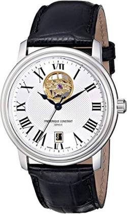 Frederique Constant Unisex Analog Automatic Uhr mit Leder Armband FC-315M4P6 von Frederique Constant