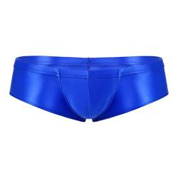 Freebily Herren Boxer Shorts Jockstraps Männer Hipster Wetlook Slips Bikini Briefs Boxershorts Micro Mini Trunks Unterwäsche Blau_F XL von Freebily