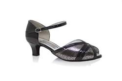 Freed of London Damen Amethyst Tanzschuh, Black, 19 EU Wide von Freed of London