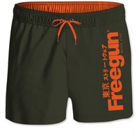 Kurze Badeshorts elastischer Bund Kind Freegun Logo von Freegun