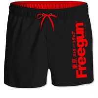 Kurze Badeshorts elastischer Bund Kind Freegun Logo von Freegun