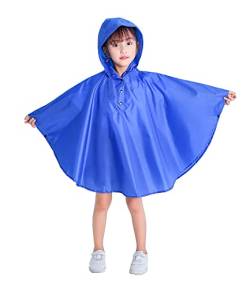 Freesmily Kinder Niedlicher Regenmantel Regenponcho Jacke Mantel für Mädchen Jungen (Navy blau, M) von Freesmily