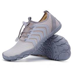 Freiluftkind Das Original Runner Pro 2.0 rutschfeste Barfußschuhe (Grau/Größe EU 46) – der perfekte Barfußschuh für Dein Abenteuer – Barfusslaufschuhe Barfuss Schuhe von Freiluftkind