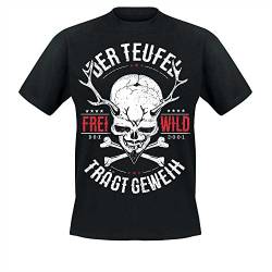 Frei.Wild - Der Teufel trägt Geweih T-Shirt, schwarz, Größe L von Freiwild