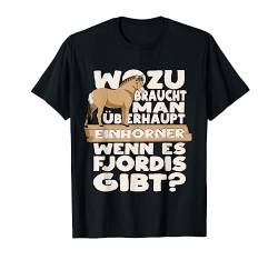 Süßes Pferde Shirt Mädels Schulkind Einhorn Fjordpferd Pony T-Shirt von Freizeitreiter Sprüche & lustige Reitsport T Shirt