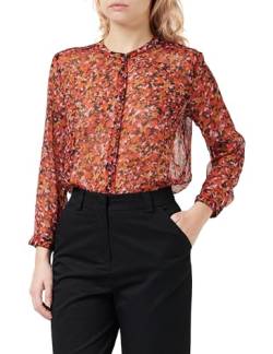 French Connection Damen Clara Flavia Grandad Shirt Hemd mit Button-Down-Kragen, Verdunkelung, Large von French Connection