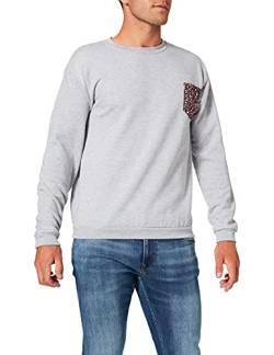 Frenchcool 1988 Herren Graues Sweatshirt mit Blumenmuster Pullover, M von Frenchcool 1988