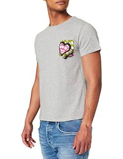 Frenchcool Herren Gris À Poche Cœur T-Shirt, XXL von Frenchcool