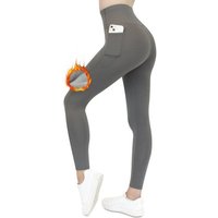 Frentree Thermoleggings Damen mit Fleece Gefütterte Thermo Leggings für Winter High Waist Strumpfhose Kuschelig Warm Elastisch Sport von Frentree