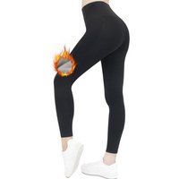 Frentree Thermoleggings Damen mit Fleece Gefütterte Thermo Leggings für Winter High Waist Strumpfhose Kuschelig Warm Elastisch Sport von Frentree