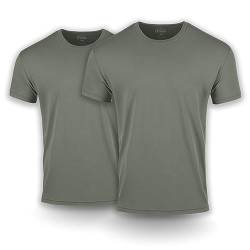 Fresh Clean Threads Hellgrüne T-Shirts für Herren – weiches und passendes Herren-T-Shirt – Baumwoll-Polyester-Mischgewebe – vorgeschrumpftes Premium-T-Shirt, Hellgrün, Mittel von Fresh Clean Threads