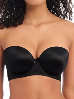 Freya Damen Deco UW geformter trägerloser BH - Schwarz - 75C von Freya