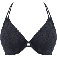 Freya Nomad Nights Neckholder-Bikini-Oberteil, Strukturen-Optik, für Damen, schwarz, 70F von Freya