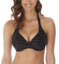 Freya Swim – Bikinioberteil mit Nackenband und Bügeln Jewel Cove, einfarbig schwarz von Freya