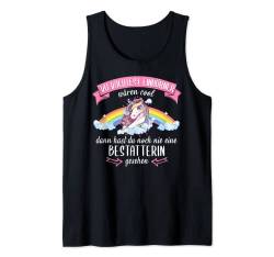 Bestatterin Bestatten Einhorn Beruf Spruch Geschenkidee Tank Top von Friedhof Beerdigung Bestatter Arbeit Sprüche