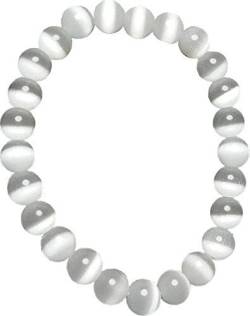 Frienemy Home Presents Weißes natürliches Selenit-Kristall Erregt Stein AAA-Armband (8 mm) #Frienemy-222 von Frienemy Home