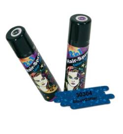 FASCHING 30304 Hairspray 2 in 1 blau, Glitter+Color, Haarspray NEU/OVP von Fries