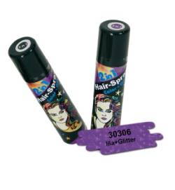 FASCHING 30306 Hairspray 2 in 1 lila, Glitter+Color, Haarspray NEU/OVP von Fries