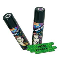 FASCHING 30309 Hairspray 2 in 1 grün, Glitter+Color, Haarspray NEU/OVP von Fries