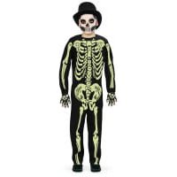 Fries Kinder-Kostüm Größe 116 Overall Skelett GID von Fries