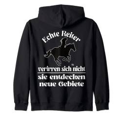 Echte Reiter verirren sich nicht. Pferde Spruch Kapuzenjacke von Frieser horseback riding Pferde Designs