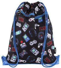 FRINGOO® Kinder-Turnbeutel mit Frontreißverschluss Sporttasche Schulrucksack 34 x 42 cm von Fringoo