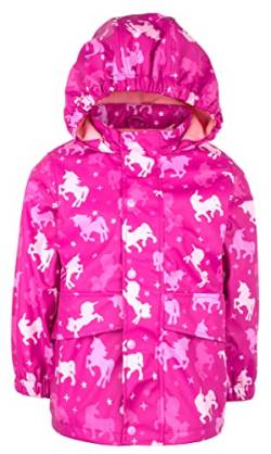 Fringoo - Regenmantel für Kinder - Einhorn-Design -Wasserdichte Jacke für Kinder - Alter 5/6 Jahre - Mehrfarbige Einhörner - Maschinenwäsche – leichter Mantel von Fringoo