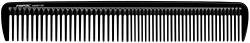 Fripac Ebonit Haarschneide-Kamm 202 aus Naturkautschuk (antistatisch), für Scheren- und Maschinenschnitte bei Frauen und Männern, Länge 19 cm, für kurzes und mittellanges Haar, gerade von Fripac-Medis