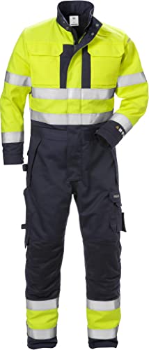 Fristads Workwear 125948 Herren Winter-Overall, Klasse 3, schwer entflammbar Gr. XL, Gelb-Marineblau von Fristads