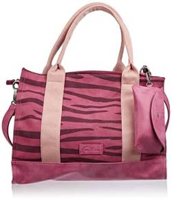 Fritzi aus Preussen Damen Izzy05 Canvas Shopper, Zebra Pink, One Size von Fritzi aus Preussen