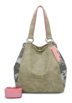 Fritzi aus Preussen Damen Joy01 Vintage Mix Camo Jungle Shopper von Fritzi aus Preussen