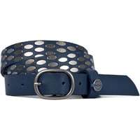 Fritzi aus Preußen Synthetikgürtel Fritzi-Damen-Gürtel Belt ARIA Nieten 2,4 cm Dorn 0146 Navy BW 95 von Fritzi aus Preußen