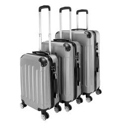 3-in-1 tragbarer ABS-Trolley-Fall 20" / 24" / 28 "graues Hauszubehör von Frogued
