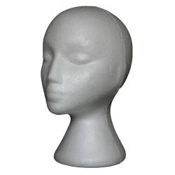 Frogued Fadeless Perückenständer mit glatter Oberfläche, abstraktes Mannequin-Form-Kopfmodell für Perücken, Gläser, Hüte von Frogued