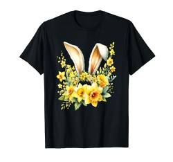 Osterhase Ostergeschenk Mädchen Damen Kinder Osterkostüm T-Shirt von Frohe Ostern Oster Hase Blumen Ostereier Herren