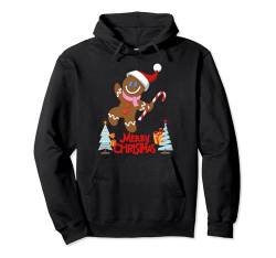 Weihnachtsoutfit Lebkuchen Lebkuchenmann Lebkuchenmännchen Pullover Hoodie von Frohe Weihnachten & Merry Christmas Xmas Geschenk