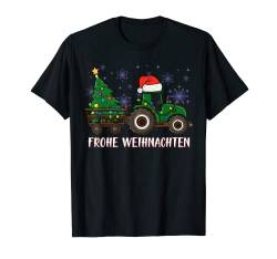 Frohe Weihnachten - Traktor Trecker Winter Bauer Landwirt T-Shirt von Frohe Weihnachten